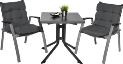 Beautissu Flair NL – Set Van 2 Tuinkussen Lage Rug Antraciet – 100x50 Cm – Zitkussen Matraskussen Voor Tuin Meubelen -Tuinmeubelseries Winkel 1200x631 6