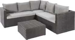 Central Park Hoekbank Loungeset Alea Grijs Staal/riet 3-delig -Tuinmeubelseries Winkel 1200x643