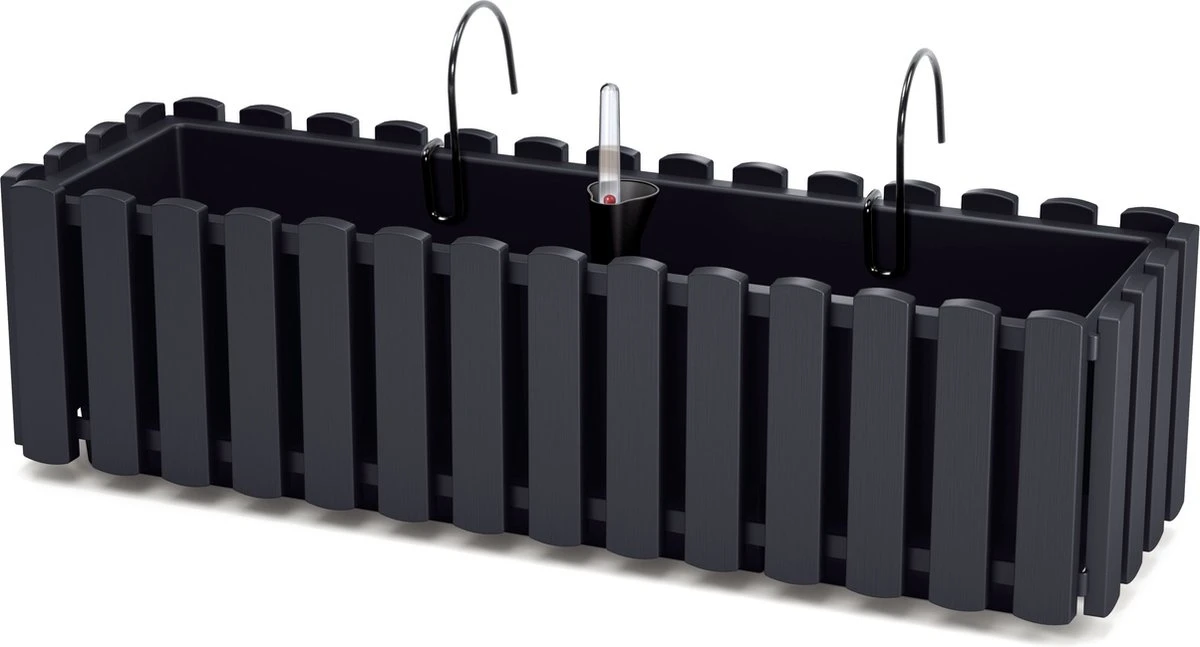 Fence-look ophang plantenbak/bloembak kunststof 58 x 18 x 16 cm antraciet grijs met handige droogtemeter voor binnen/buiten Prosperplast Fence-look Ophang Plantenbak/bloembak Kunststof 58 X 18 X 16 Cm Antraciet Grijs Met Handige Droogtemeter Voor Binnen/buiten -Tuinmeubelseries Winkel 1200x647 4