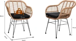 Casaria Polyrotan Kuipstoel Bali - Met Kussens – 2 Stuks 5 Casaria Polyrotan Kuipstoel Bali - Met Kussens – 2 Stuks -Tuinmeubelseries Winkel 1200x649 1