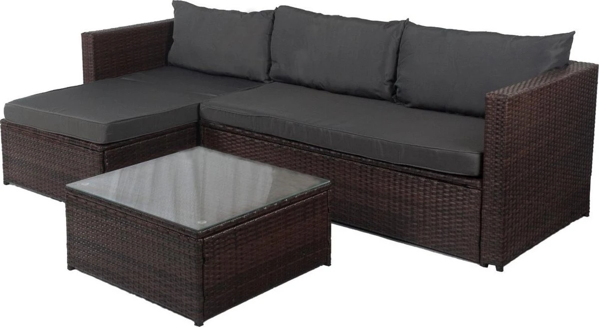 Loungebank Miko Bruin tuin, loungeset buiten wicker Loungebank Miko Bruin Tuin, Loungeset Buiten Wicker -Tuinmeubelseries Winkel 1200x655 1