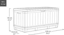 Keter Kentwood Opbergbox - 128x53.6x59 Cm - 350 L - Grafiet -Tuinmeubelseries Winkel 1200x655 3