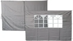 Set Van 2 Zijwanden Grijs Voor Partytenten