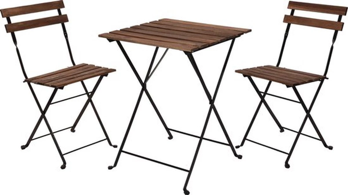 Wooners® Bistroset - Tuintafel met Twee Stoelen - Metaal en Hout - Zwart Wooners® Bistroset - Tuintafel Met Twee Stoelen - Metaal En Hout - Zwart -Tuinmeubelseries Winkel 1200x674 3