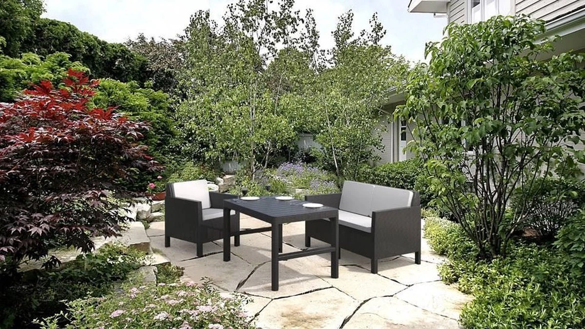 Allibert Lyon Tuintafel - 116x71,5x66/40 cm - Grafiet Allibert Lyon Tuintafel - 116x71,5x66/40 Cm - Grafiet -Tuinmeubelseries Winkel 1200x675 16