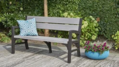 Keter Montero Tuinbank - 3-personen - 150x62,5x89cm – Grafiet -Tuinmeubelseries Winkel 1200x675 5