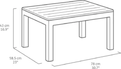 Keter Marie Hoek Loungeset Met Orlando Tafel - 6 Personen - Antraciet -Tuinmeubelseries Winkel 1200x678