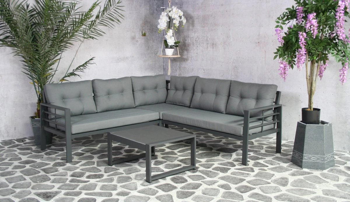 SenS-Line Elba Aluminium Loungeset | met Koffietafel SenS-Line Elba Aluminium Loungeset | Met Koffietafel -Tuinmeubelseries Winkel 1200x692 1