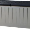 Keter Novel Opbergbox - 340L - 124x55x62.5cm - Grijs