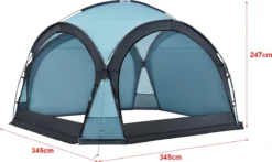 Pro-Tec Paviljoen Grästorp Met LED-verlichting 345x345x247 Cm Lichtblauw -Tuinmeubelseries Winkel 1200x715 1