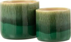 J-Line Bloempot Elise Keramiek Groen Large -Tuinmeubelseries Winkel 1200x718 6