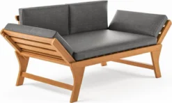 Loungebank Tuin FSC Antraciet – Makkelijk Verstelbaar Lounge Bank Balkon – Tuinbank Lounge Hardhout FSC – Perfecthomeshop -Tuinmeubelseries Winkel 1200x720 3