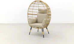 Lola Egg Relaxstoel - Natural Sand - Mand Stoel -Tuinmeubelseries Winkel 1200x729 1