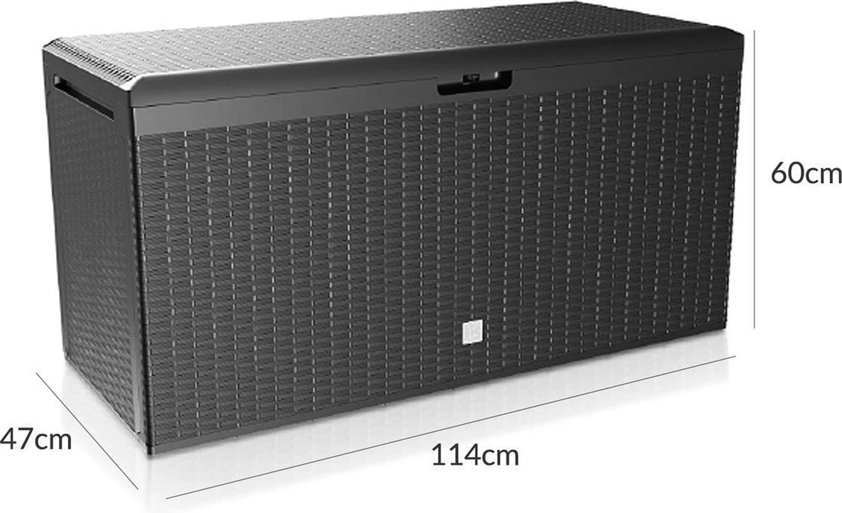 Opbergbox met Deksel – Waterdicht Wielen 290 L -Antraciet Prosperplast Opbergbox Met Deksel – Waterdicht Wielen 290 L -Antraciet -Tuinmeubelseries Winkel 1200x732 1