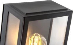 QAZQA Rotterdam - Moderne Wandlamp Met Bewegingsmelder | Bewegingssensor | Sensor Voor Buiten - 1 Lichts - D 110 Mm - Zwart - Buitenverlichting -Tuinmeubelseries Winkel 1200x748 1