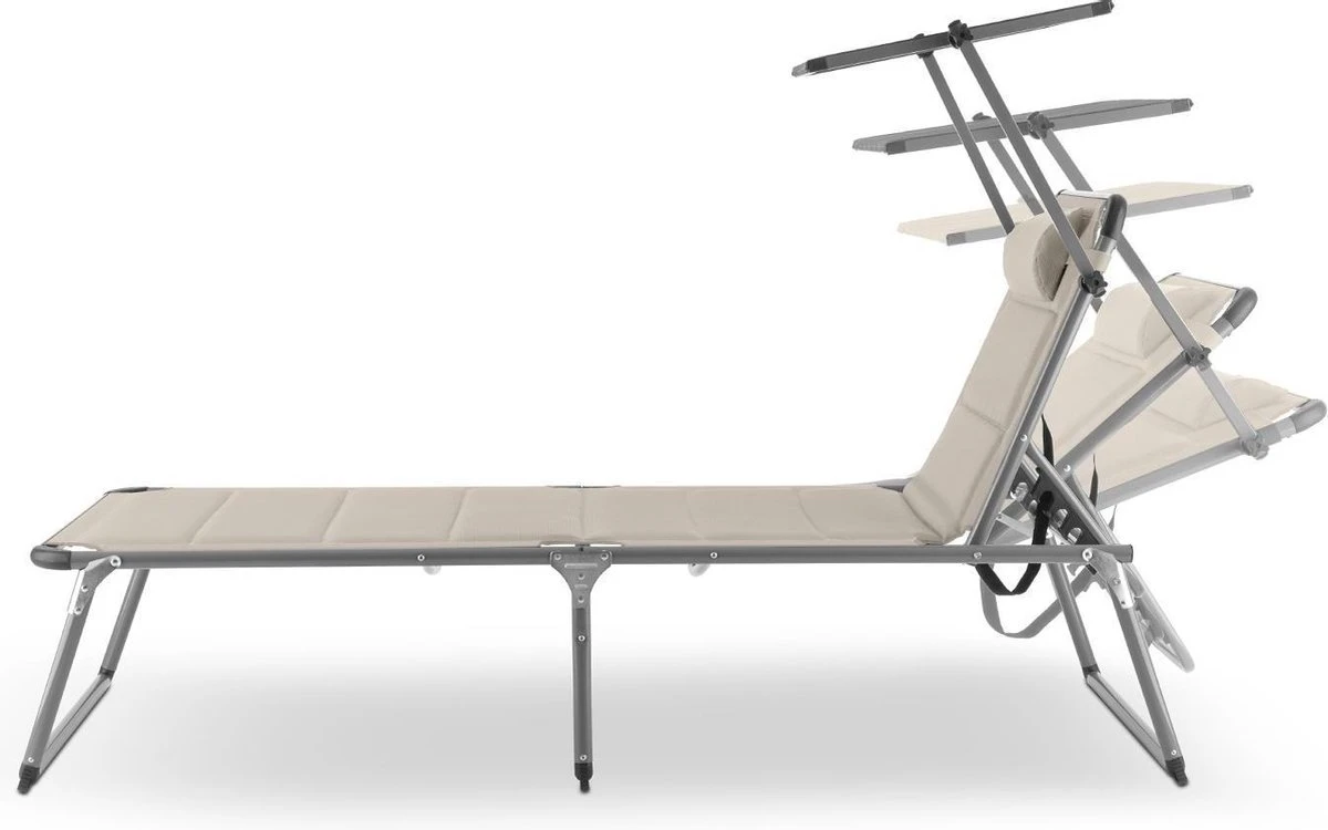 Blumfeldt Amalfi Ligstoel tuin , ligbed 70x37x200cm , schuimrubberbekleding en hoofdkussen , rugleuning verstelbaar op 5 standen , zonnekap voor zonnebaden zonder verblind te worden Blumfeldt Amalfi Ligstoel Tuin , Ligbed 70x37x200cm , Schuimrubberbekleding En Hoofdkussen , Rugleuning Verstelbaar Op 5 Standen , Zonnekap Voor Zonnebaden Zonder Verblind Te Worden -Tuinmeubelseries Winkel