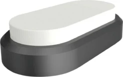 V-Tac Zwarte Ovale LED Plafondlamp Klein