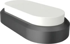 V-Tac Zwarte Ovale LED Plafondlamp Klein -Tuinmeubelseries Winkel 1200x753 5