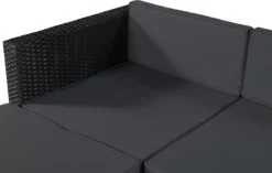 Polyrotan Loungeset Punta Cana L - Zwart -Tuinmeubelseries Winkel 1200x763 2