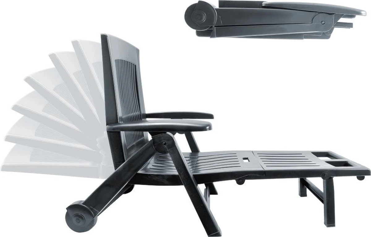 Casaria Ligstoel Zircone – Verstelbaar/Wielen tot 120 kg – Antraciet Casaria Ligstoel Zircone – Verstelbaar/Wielen Tot 120 Kg – Antraciet -Tuinmeubelseries Winkel 1200x766 1