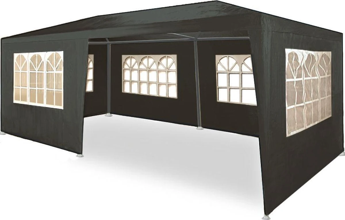 Partytent, feesttent, paviljoen Rimini 3x6 meter antraciet met boogramen en zijwanden... Partytent, Feesttent, Paviljoen Rimini 3x6 Meter Antraciet Met Boogramen En Zijwanden... -Tuinmeubelseries Winkel 1200x766 3