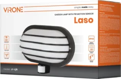Buitenlamp Met Bewegingssensor LASO - Tuinverlichting 180° - Buitenverlichting Met IP44 - Wandlamp Buiten - Muurlamp 230 Volt Voor Max. 60 Watt - Zwart -Tuinmeubelseries Winkel 1200x787 4