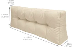 Beautissu Elements – Palletkussen 120x40cm - Rugkussen Natuur In Matraskussen Kwaliteit -Tuinmeubelseries Winkel 1200x790 3