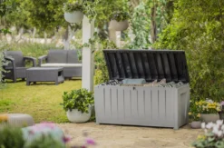 Keter Novel Opbergbox - 340L - 124x55x62.5cm - Grijs -Tuinmeubelseries Winkel 1200x792 3