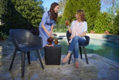 Allibert Akola Tuinstoelen - 2 Stuks -56,5x55x80cm - Donkergrijs -Tuinmeubelseries Winkel 1200x800 107