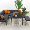 Wellington Lounge Dining Set - Carbon Black