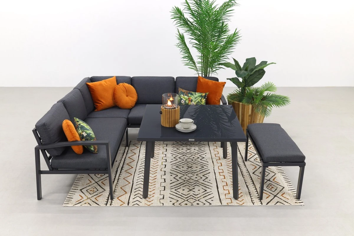 Wellington lounge dining set - Carbon black Wellington Lounge Dining Set - Carbon Black -Tuinmeubelseries Winkel 1200x800 279