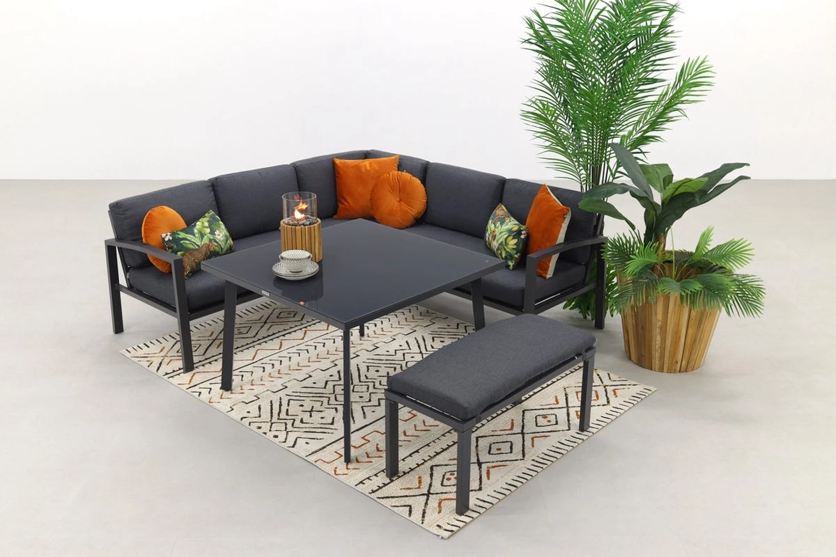 Wellington lounge dining set - Carbon black Wellington Lounge Dining Set - Carbon Black -Tuinmeubelseries Winkel 1200x800 280