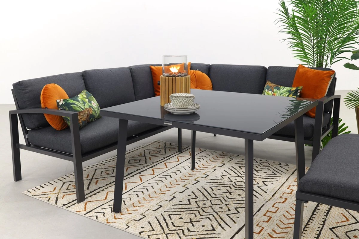 Wellington lounge dining set - Carbon black Wellington Lounge Dining Set - Carbon Black -Tuinmeubelseries Winkel 1200x800 285