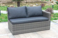 MaxxGarden Loungeset – Rattan Hoekset - 4 Persoons - Incl. Salontafel - Grijs -Tuinmeubelseries Winkel 1200x800 332