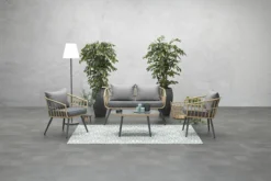 Garden Impressions Franklin Loungeset 4-delig - Wicker - Carbon Black/mystic Grey -Tuinmeubelseries Winkel 1200x800 356