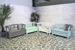 SenS-Line - Tuinbank - Pinokkio Houten Bankje - 113 X 40 X 75 Cm - Grijs -Tuinmeubelseries Winkel 1200x800 50