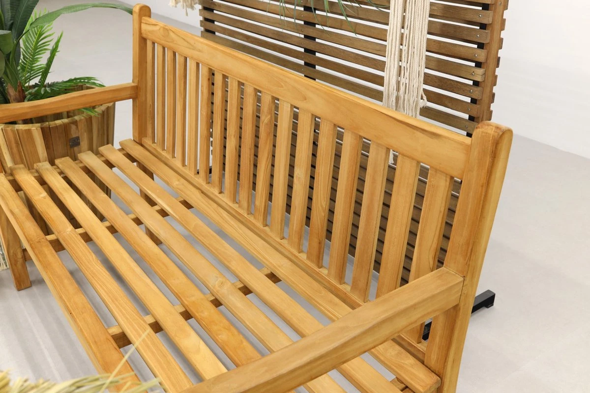Teak houten tuinbank Bison - 150 cm. Teak Houten Tuinbank Bison - 150 Cm. -Tuinmeubelseries Winkel 1200x800 58