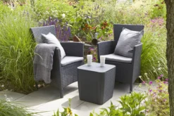 Allibert Iowa Tuinstoel - 60x62x89cm – Grafiet -Tuinmeubelseries Winkel 1200x800 84