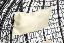 Hangstoel - Ei Stoel - Met Frame - Zwart Beige - Tot 125 Kg -Tuinmeubelseries Winkel 1200x800 90