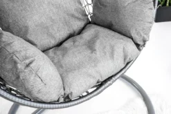 Hangstoel - Ei Stoel - Met Grijze Standaard & Kussens - Tot 125kg -Tuinmeubelseries Winkel 1200x800 99