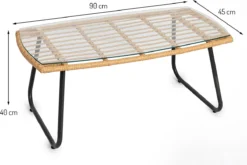 Milton & Oldbrook Tuinset 4-delig Kilsund Naturel -Tuinmeubelseries Winkel 1200x801 14