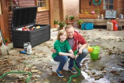 Keter Brightwood Opbergbox - 455L - 145x69,7x60,3 Cm - Grafiet -Tuinmeubelseries Winkel 1200x801 7