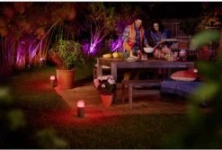 Philips Hue Calla Sokkellamp - Wit En Gekleurd Licht - Zwart - Laag - Laagspanning - Uitbreiding -Tuinmeubelseries Winkel 1200x811 1