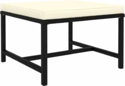 VidaXL 4-delige Loungeset Met Kussens Poly Rattan Zwart -Tuinmeubelseries Winkel 1200x827