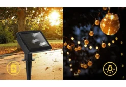 Aigostar 10VRG Solar Lichtsnoer - Lichtslinger Op Zonne-energie - Lampjes Slinger - 20 Transparante LED - 3000K - 5.8 Meter -Tuinmeubelseries Winkel 1200x832 4