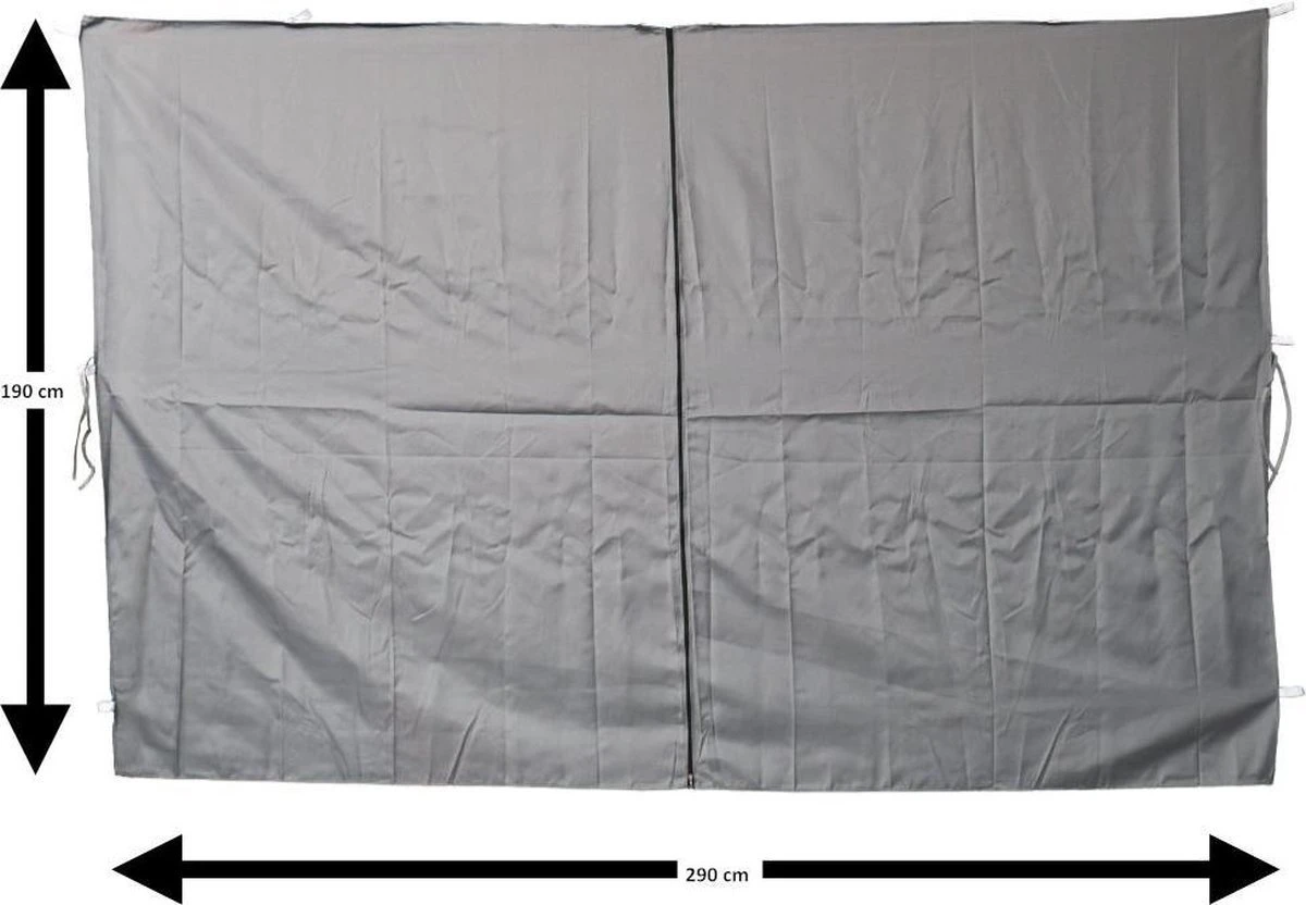 Set van 2 zijwanden grijs voor partytenten Set Van 2 Zijwanden Grijs Voor Partytenten -Tuinmeubelseries Winkel