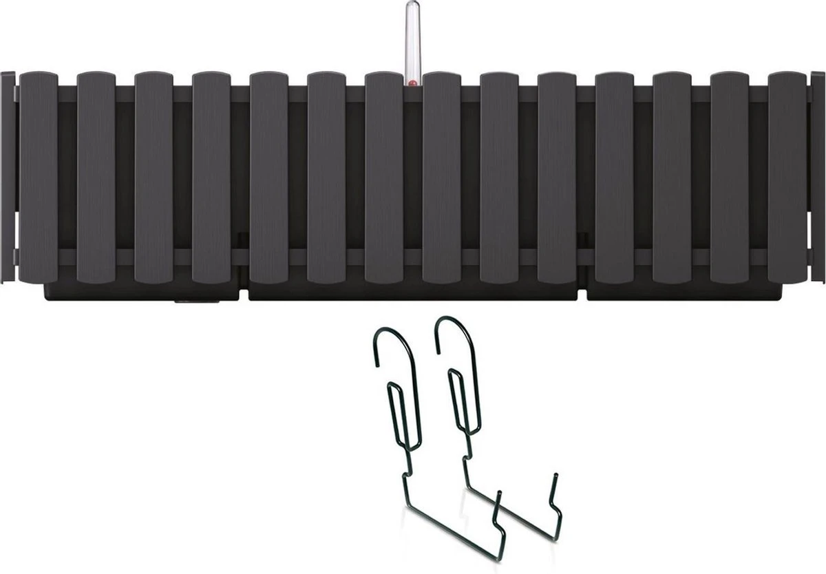 Fence-look ophang plantenbak/bloembak kunststof 58 x 18 x 16 cm antraciet grijs met handige droogtemeter voor binnen/buiten Prosperplast Fence-look Ophang Plantenbak/bloembak Kunststof 58 X 18 X 16 Cm Antraciet Grijs Met Handige Droogtemeter Voor Binnen/buiten -Tuinmeubelseries Winkel 1200x834 5