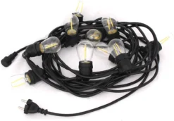 Føro Lichtsnoer Buiten - Vintage - Set 10 Meter 20 LED Lampen - Warm Wit