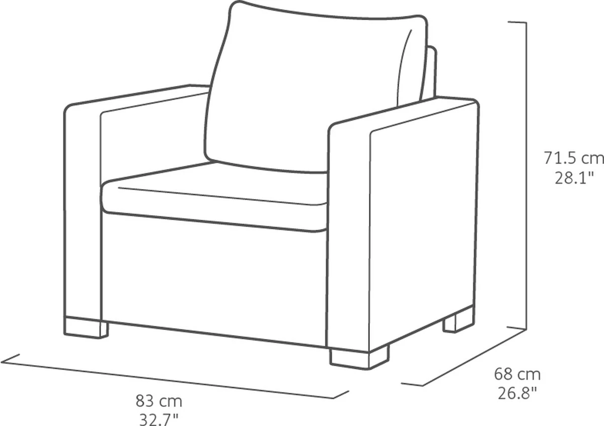 Allibert California Loungeset - 5 personen - Cappuccino Allibert California Loungeset - 5 Personen - Cappuccino -Tuinmeubelseries Winkel 1200x847 3