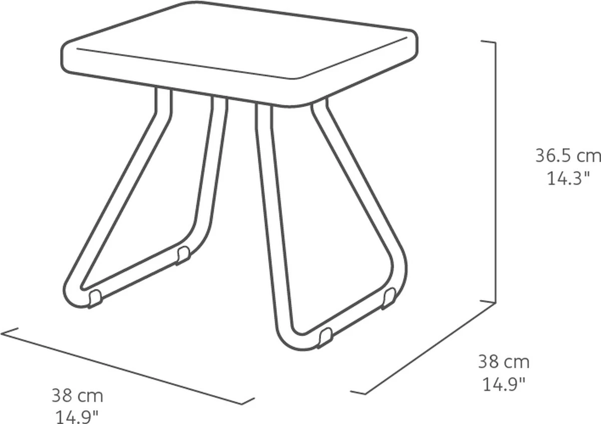 Keter Rio Balkonset - 3 delig - Grafiet Keter Rio Balkonset - 3 Delig - Grafiet -Tuinmeubelseries Winkel 1200x847 4
